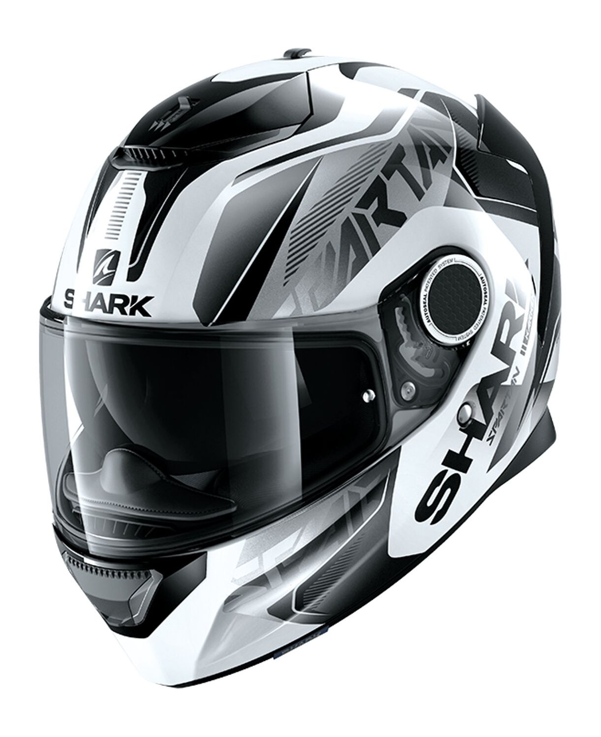 Casque intégral Shark Spartan 1.2 Karken blanc/noir/noir - M