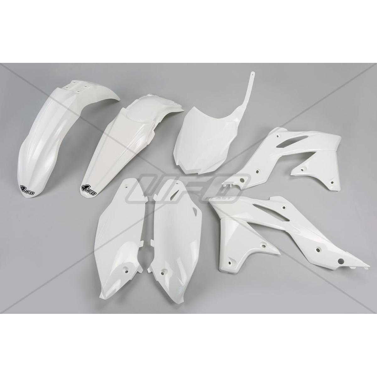 Kit plastique UFO Kawasaki 250 KX-F 14-16 blanc