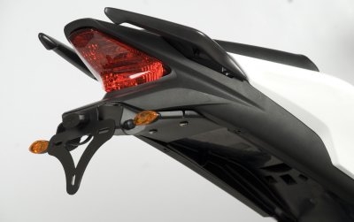 Support de plaque dimmatriculation R&G Racing noir Honda CBR 125 R 11