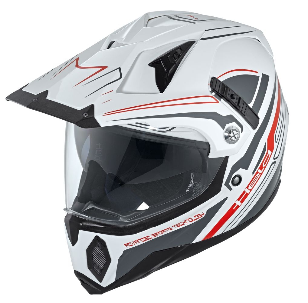 Casque intégral Held MAKAN blanc/noir - XXL