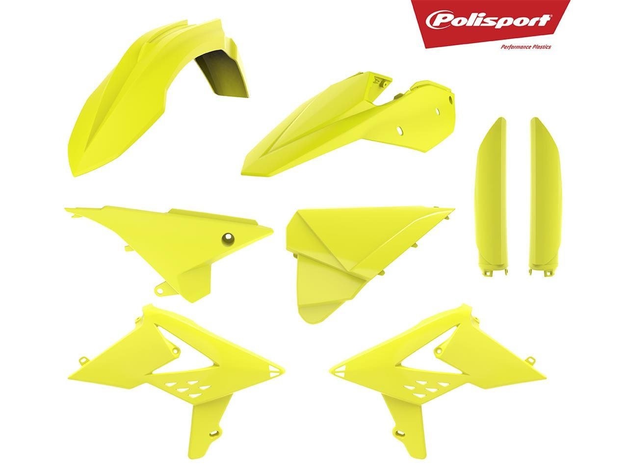 Kit plastique Polisport Beta 498 RR 2013 jaune fluo
