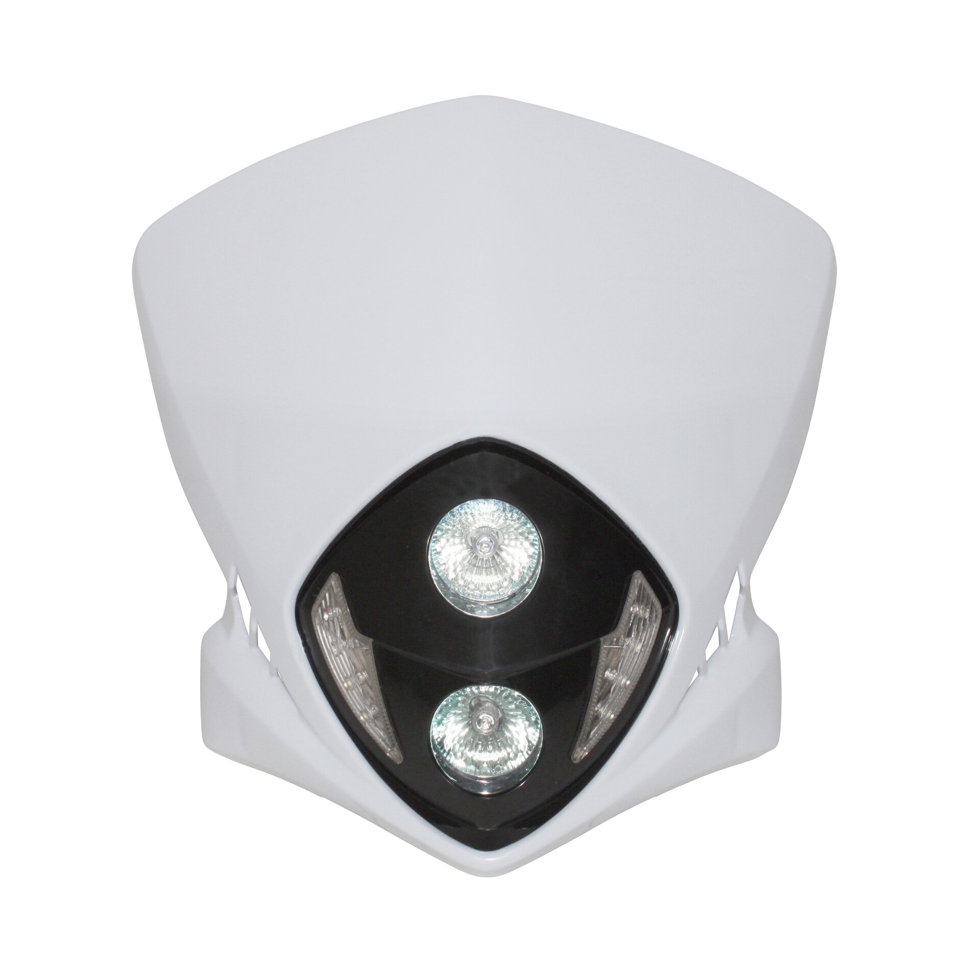 Tête de fourche Replay Duke blanc à leds blanches avec halogène 2x20w