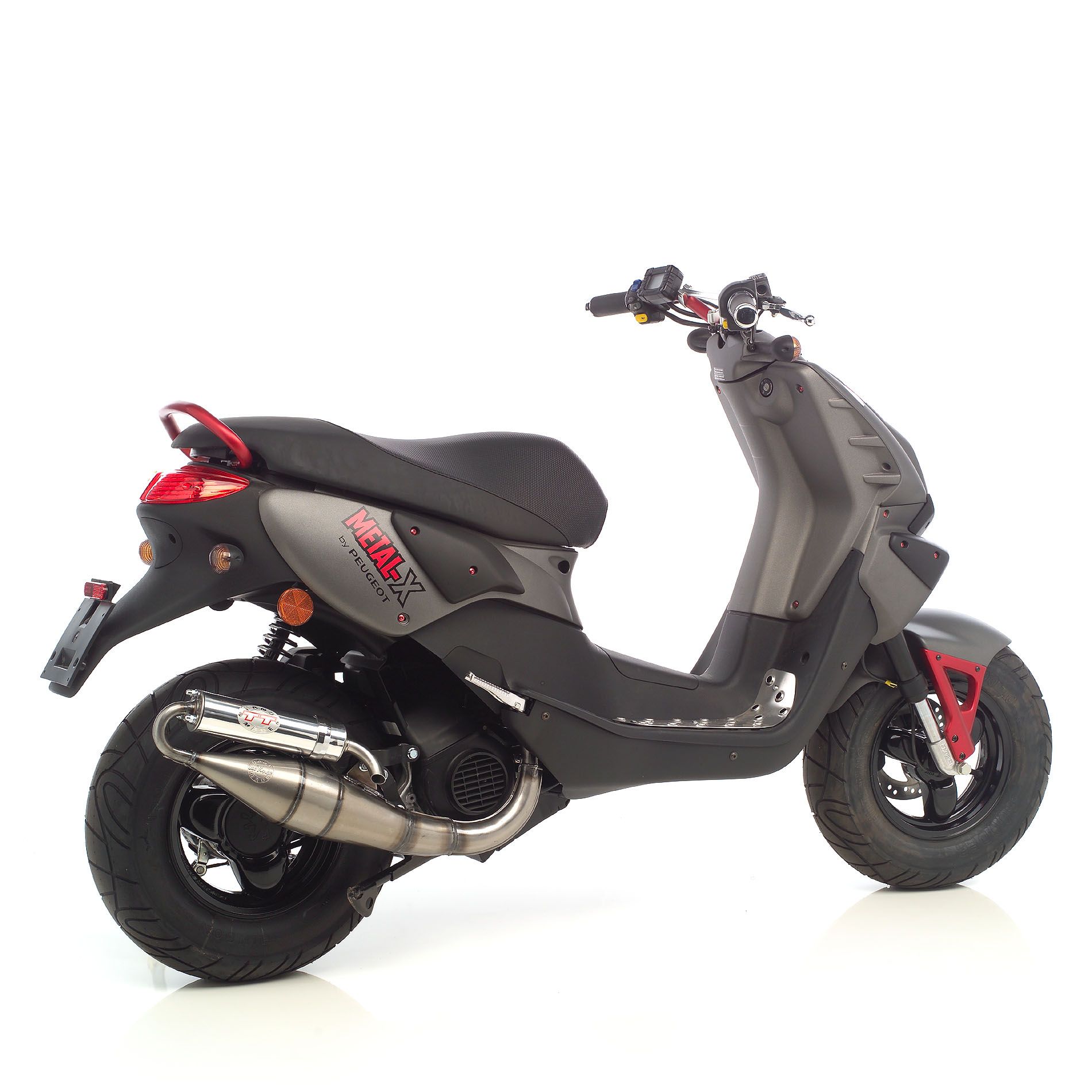 Pot d’échappement scooter Leovince Hand Made TT pour Peugeot Metal-X 50 03-17