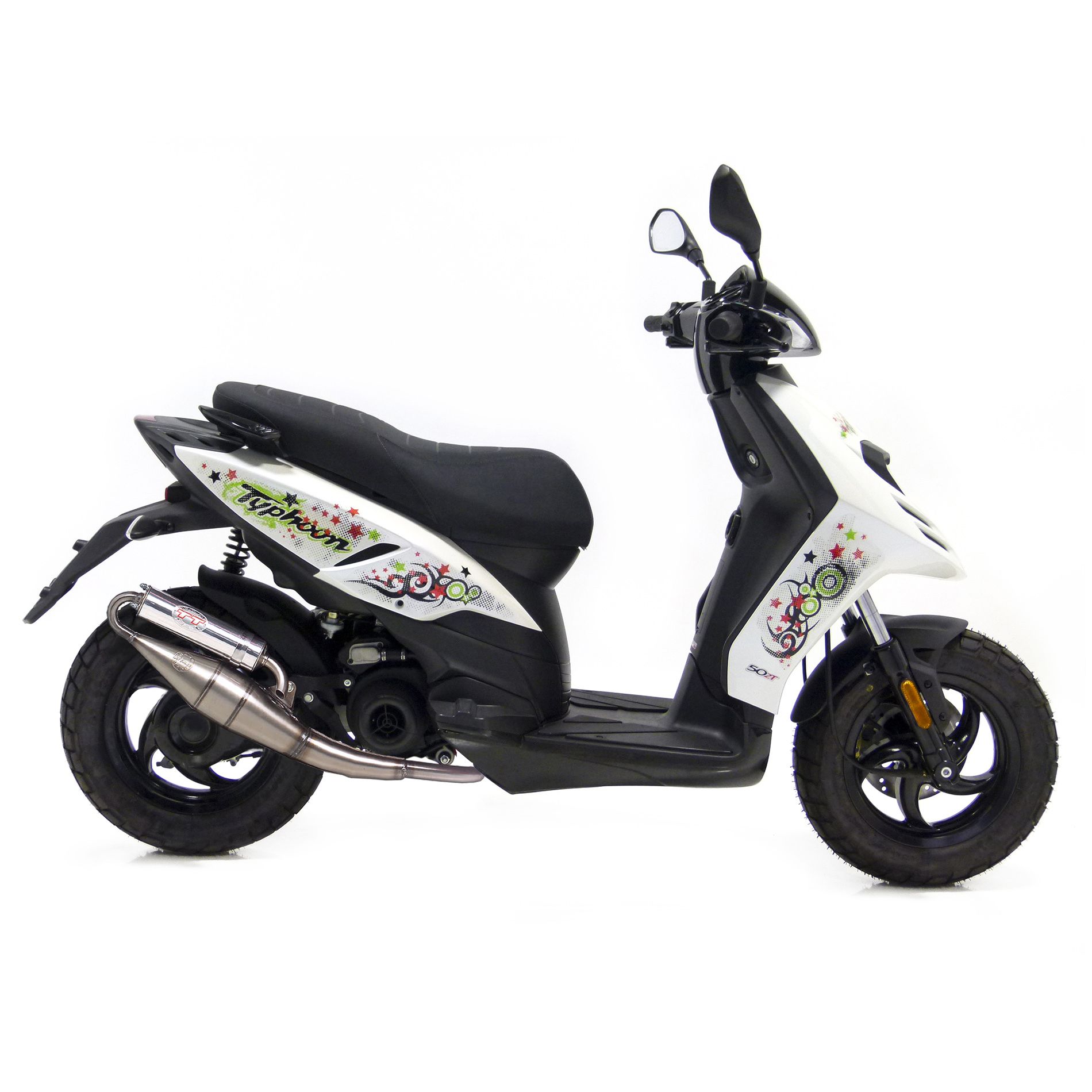 Pot d’échappement scooter Leovince Hand Made TT pour Piaggio Typhoon 50 09-17
