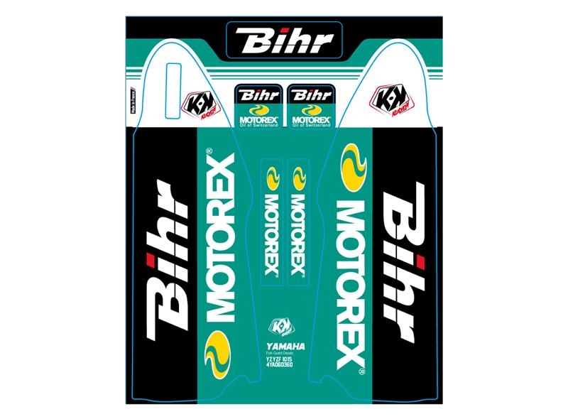 Kit de déco de fourche Kutvek Bihr/Motorex Yamaha YZF 250