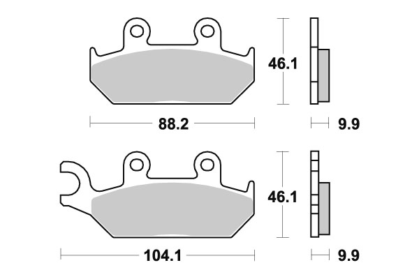 Plaquettes de frein SBS céramique 137HF