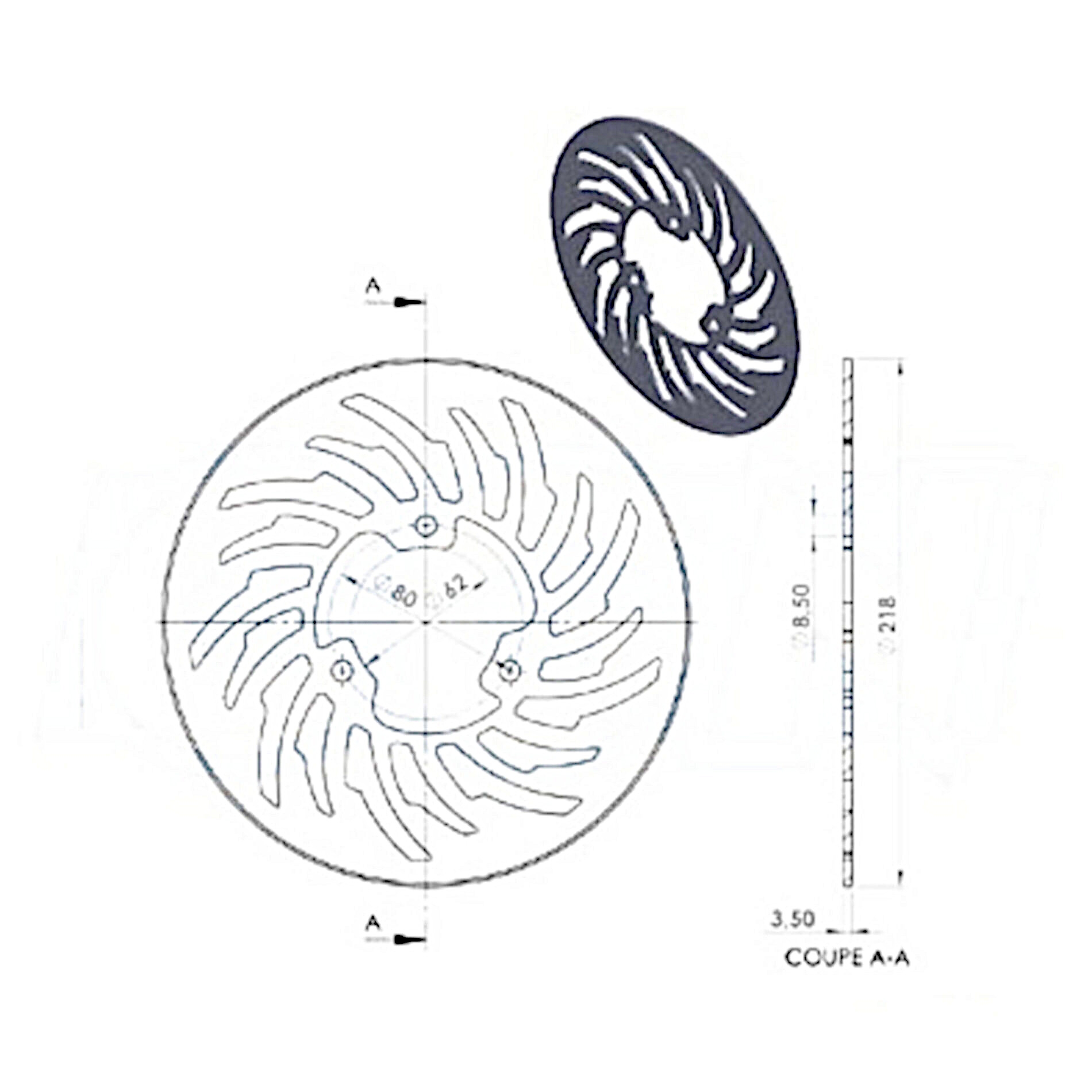 Disque de frein NG Brake Disc D.218 - 836
