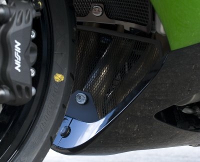 Grille de protection de collecteur R&G Racing noire Kawasaki ZZR 1400