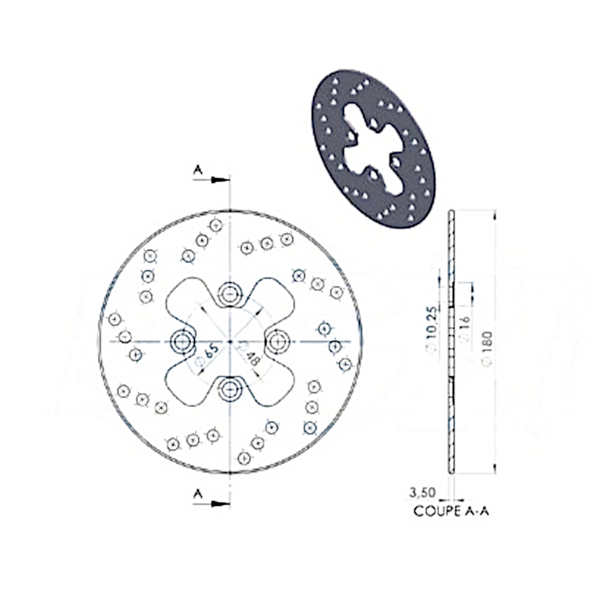 Disque de frein NG Brake Disc D.180 - 393