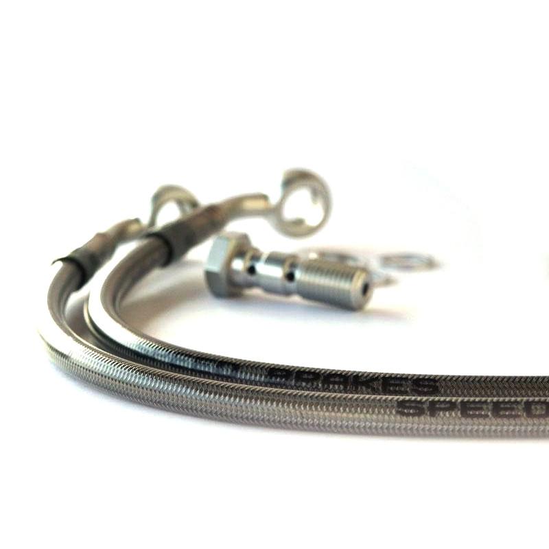 Durite de frein avant aviation carbone raccords titanes Yamaha TDR 125