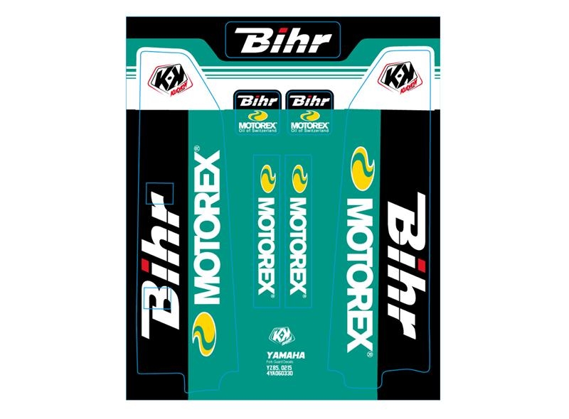 Kit de déco de fourche Kutvek Bihr/Motorex Yamaha YZ