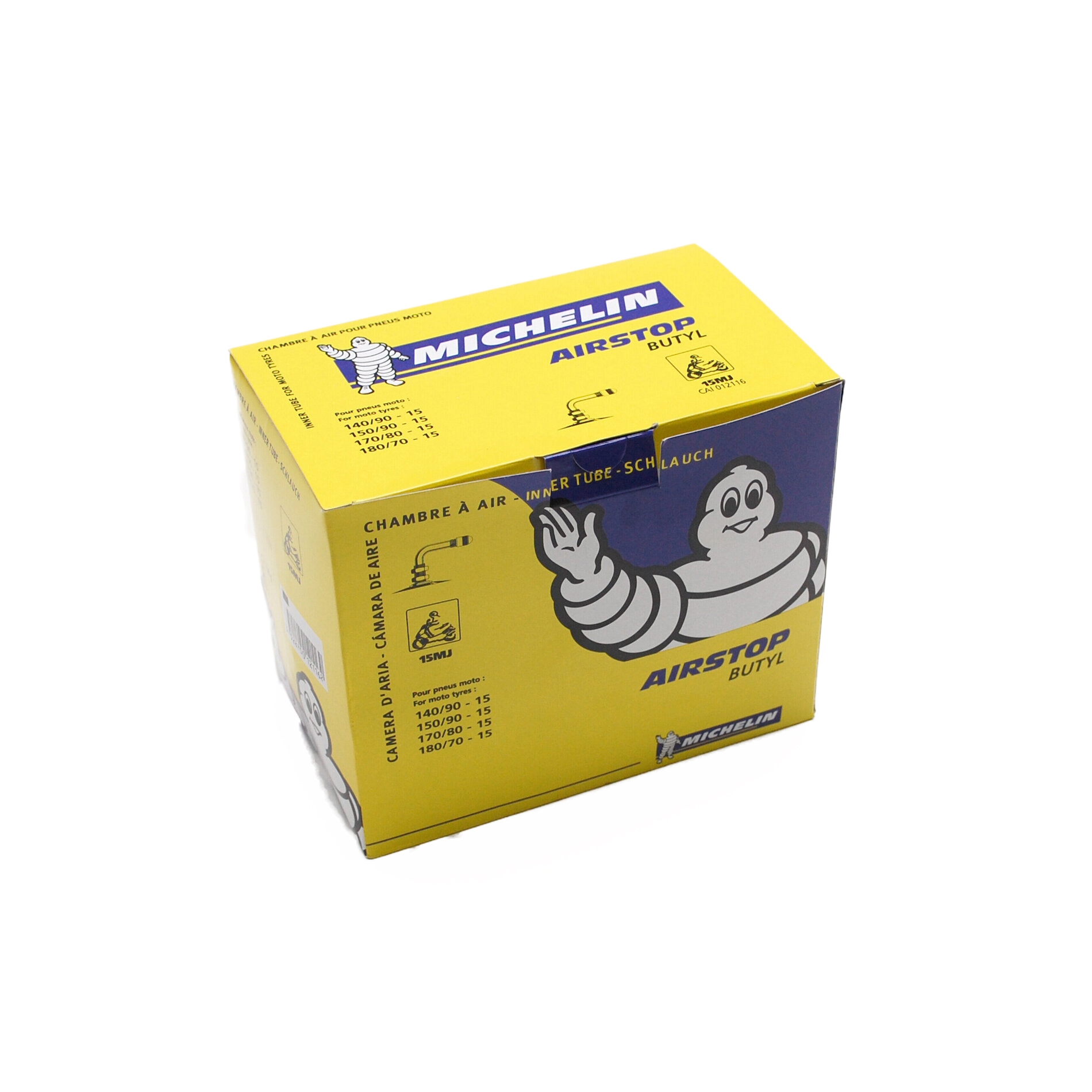 Chambre à air Michelin Street 140/90-15 valve coudée à 90