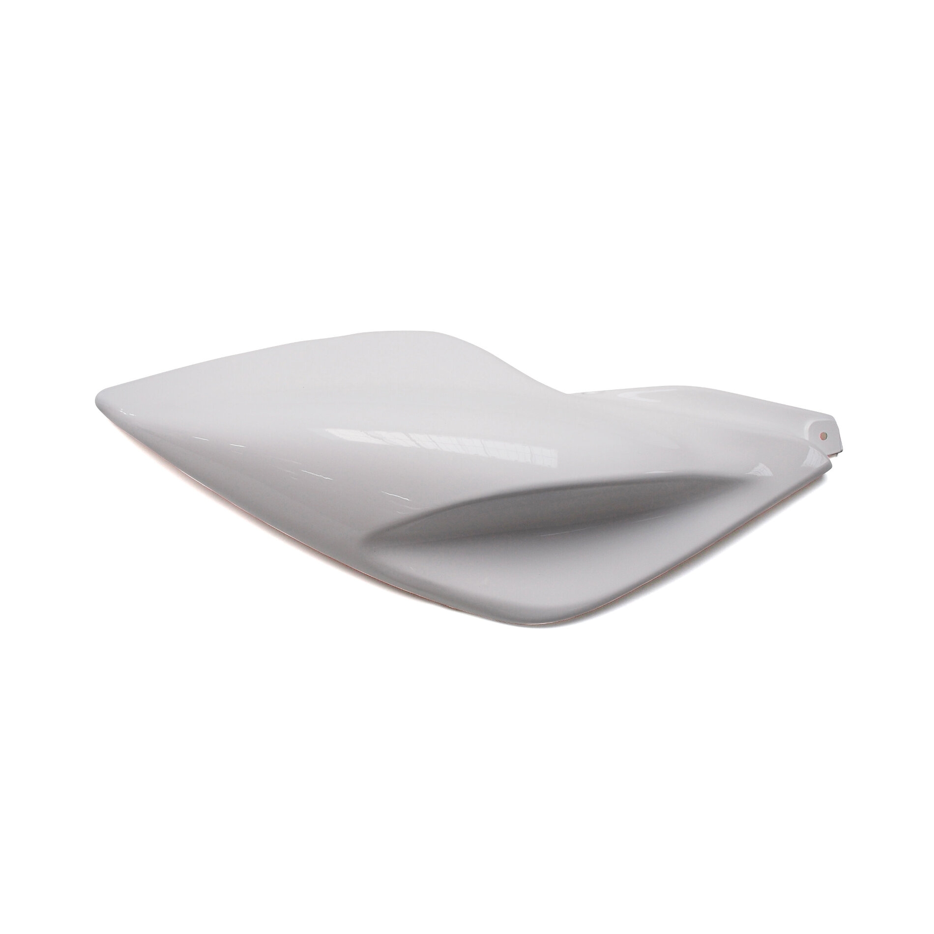 Coque arrière droit blanche brillante adaptable MBK 50 Nitro/Yamaha 50