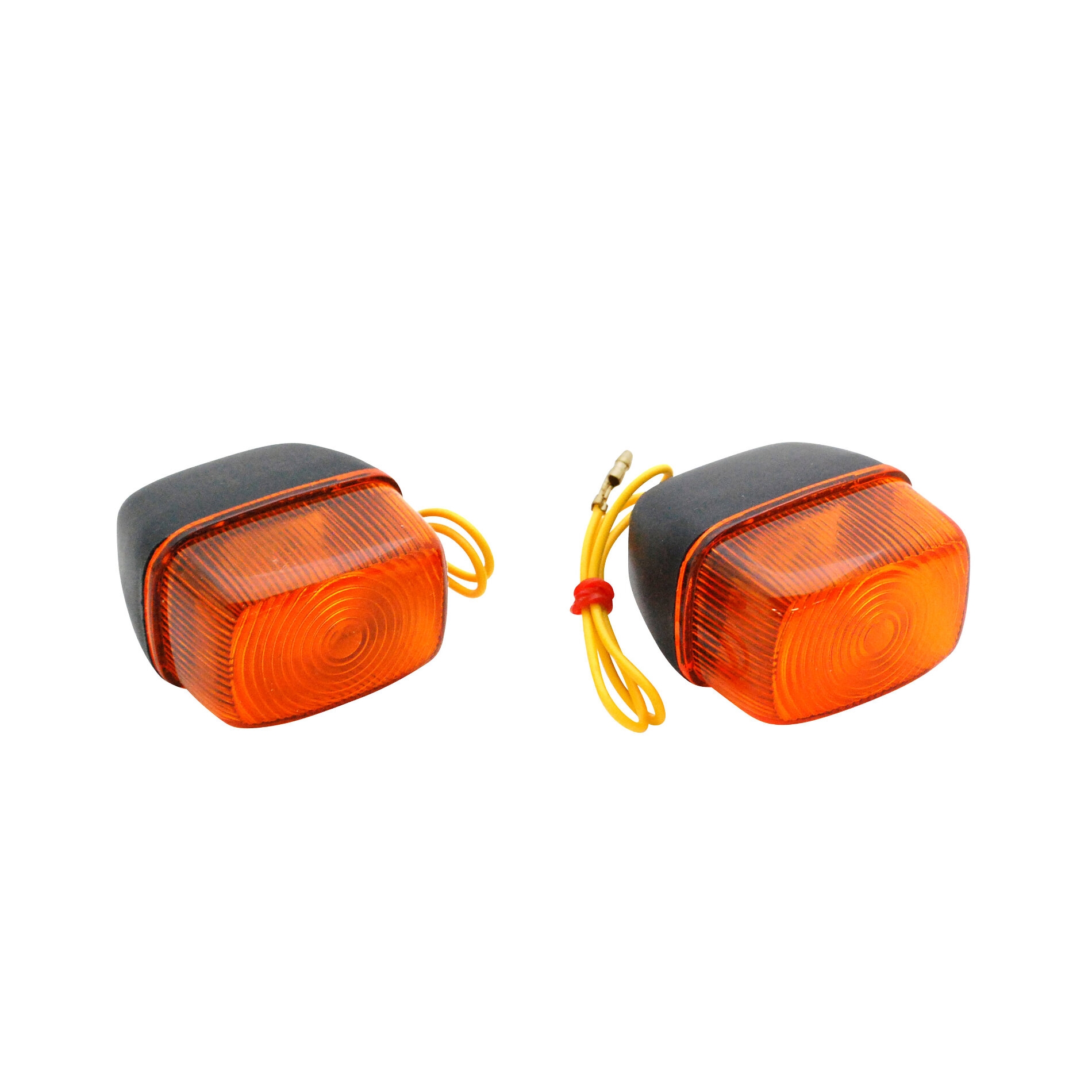 Clignotants 1Tek avant orange/noir MBK 50 Booster spirit/Yamaha 50 BW'