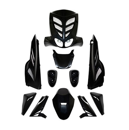 Carrosserie BCD 9 pièces Mbk Stunt / Yamaha Slider noir non homologué