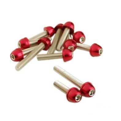 Kit visserie acier carter MBK Booster / Yamaha Bw's rouge