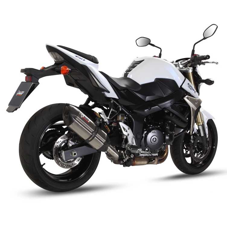 Silencieux MIVV Suono inox / casquette carbone Suzuki GSR 750 11-