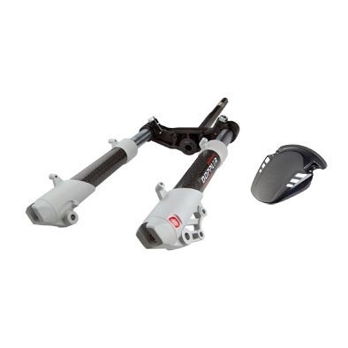Fourche Doppler Peugeot Ludix avec garde boue carbone