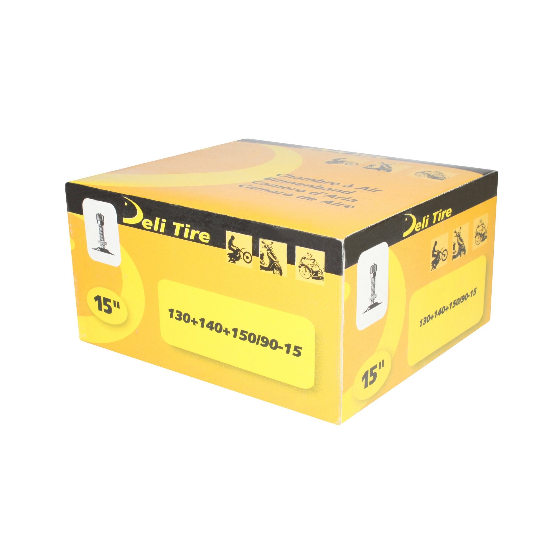 Chambre à air 15'' Deli standard droite