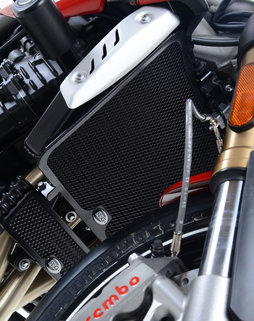 Protection de radiateur noire R&G Racing Triumph Speed Triple 1050 16-