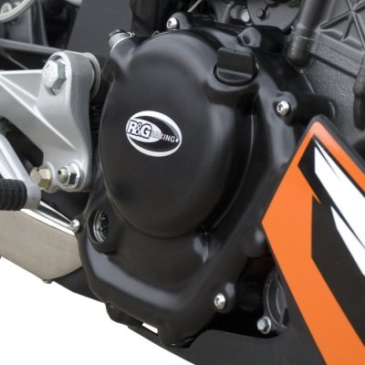 Couvre carter droit (embrayage) R&G Racing noir KTM 125 Duke 16-18