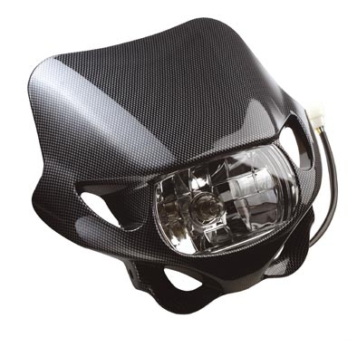 Tête De Fourche Tun'R Carbone Avec Optique Rectangulaire
