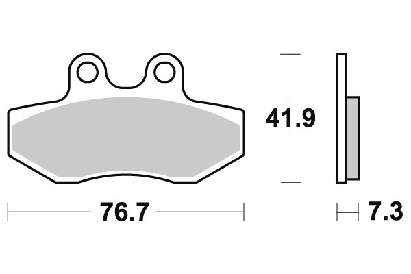 Plaquettes de frein SBS céramique 186HF