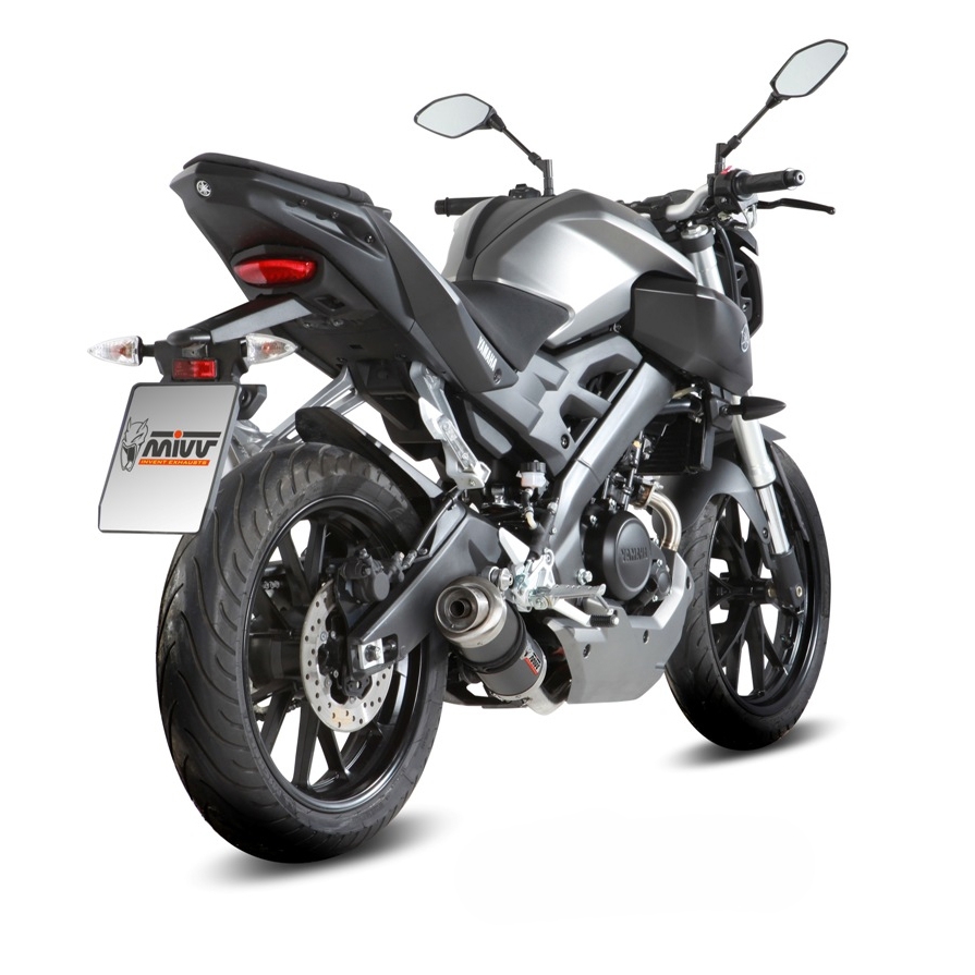 Ligne complète inox homologuée MIVV GP carbone Yamaha MT125 15-