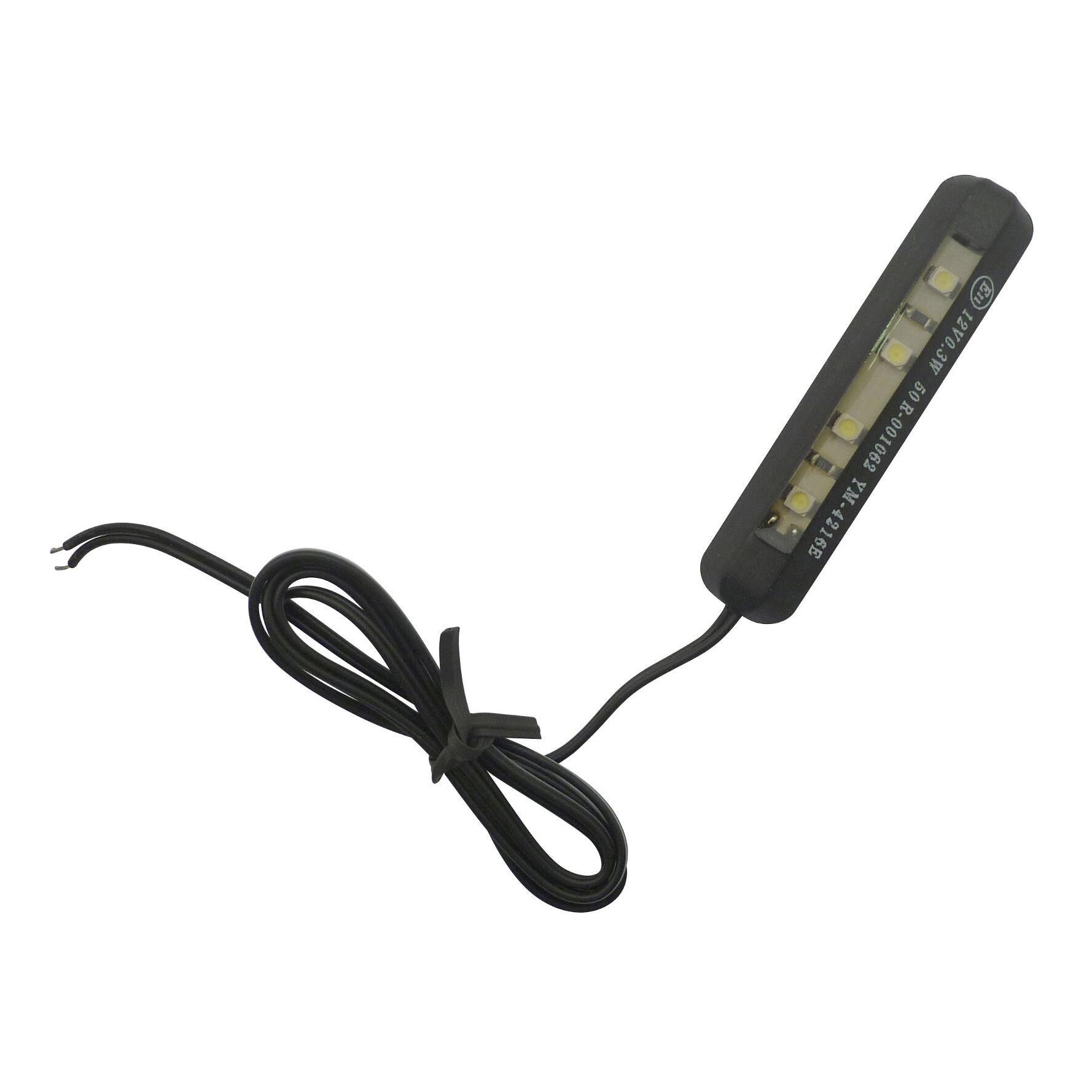 Éclairage de plaque immatriculation Replay à leds transparent/noir 4 l