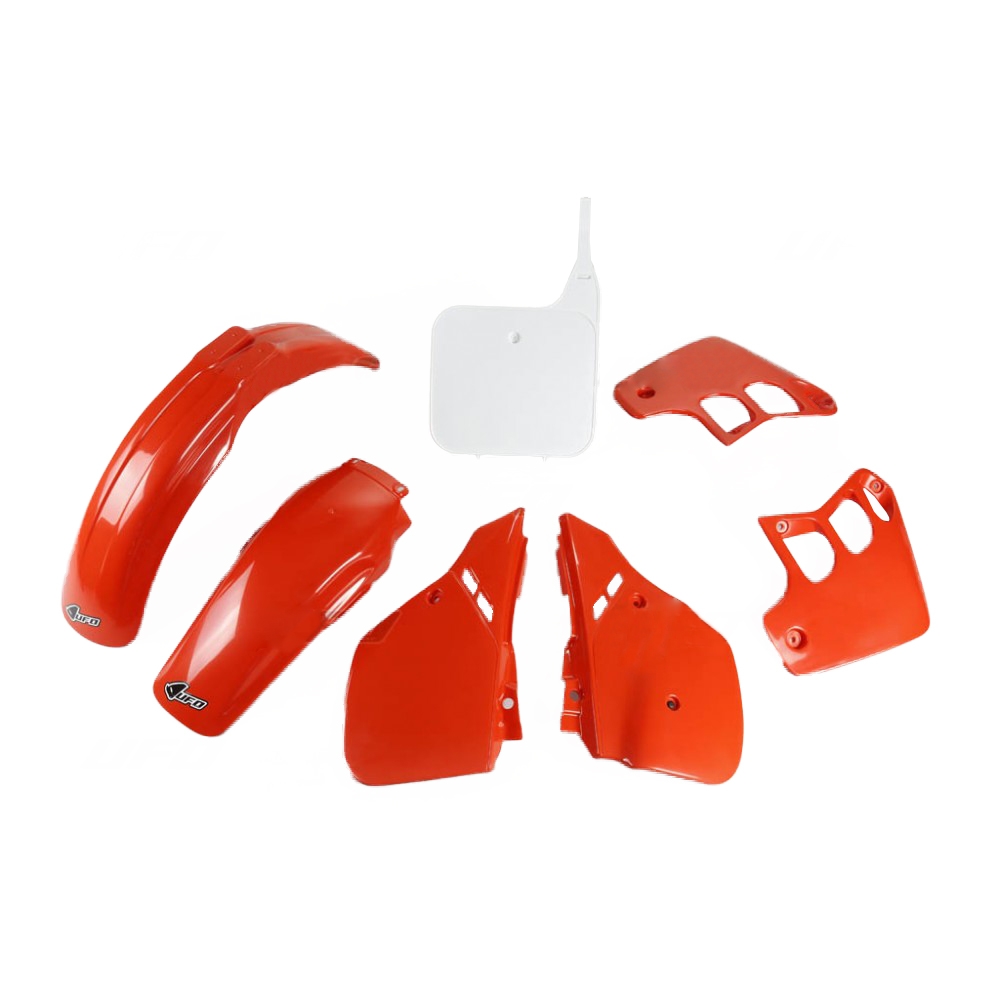 Kit plastique UFO Honda CR 125R 89-90 rouge/blanc (couleur origine 90)