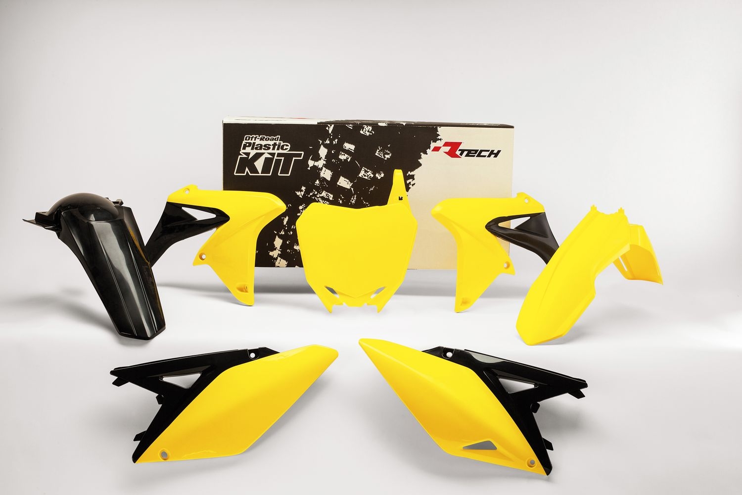 Kit plastique Racetech noir et jaune pour Suzuki RM-Z 250 10-16