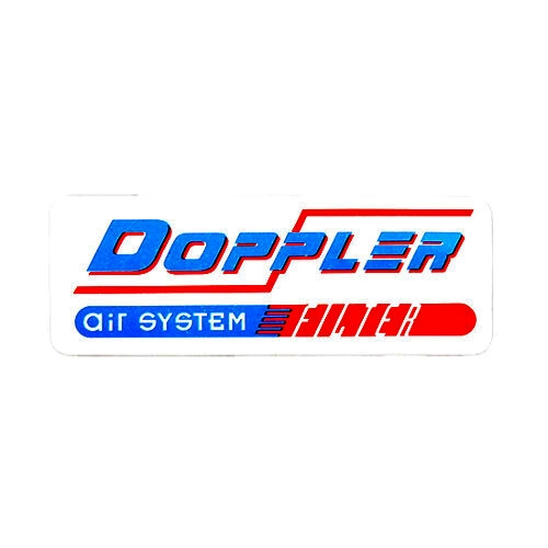 Autocollant Doppler Air System Vintage fond blanc 55x20mm