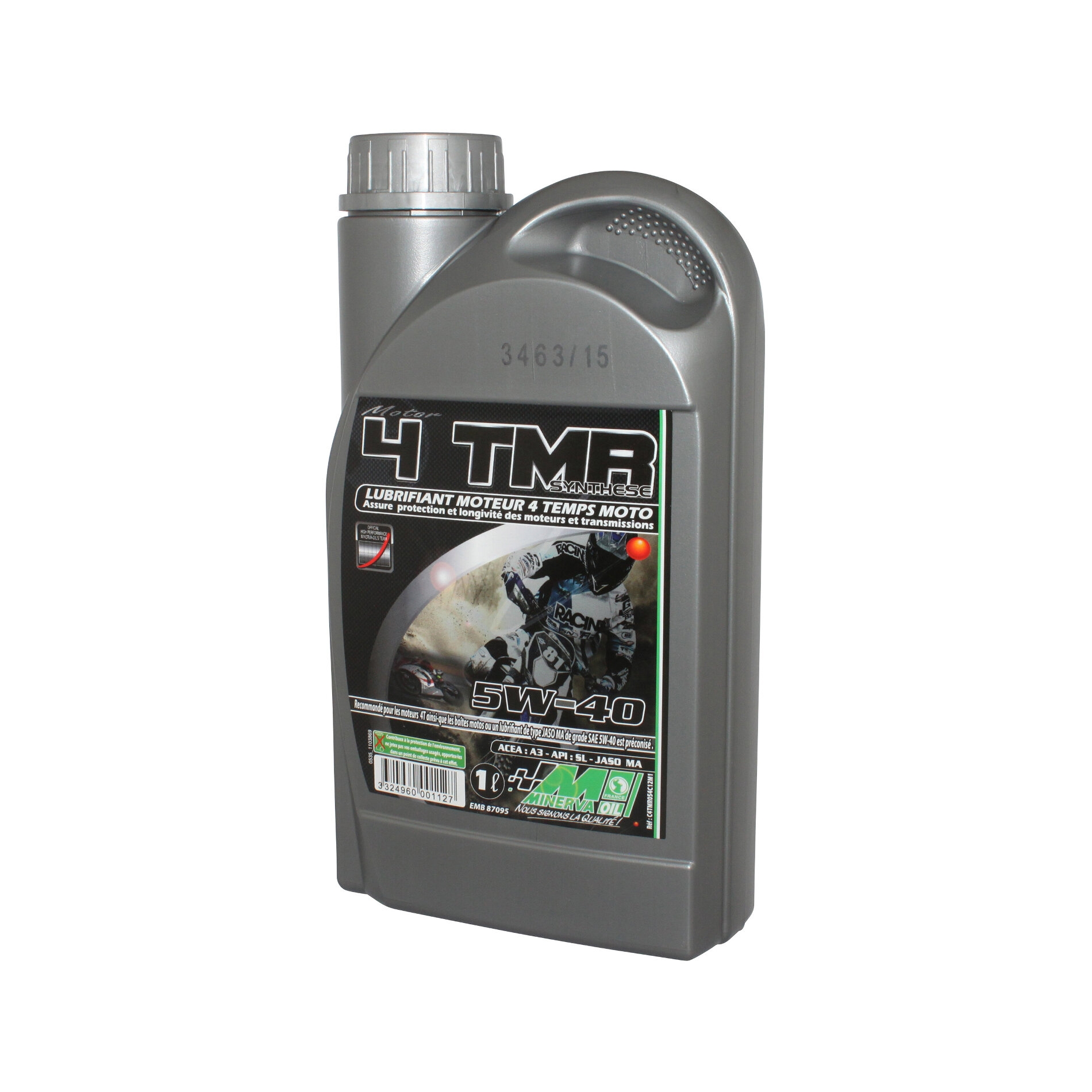 Huile moteur 4T Minerva Maxiscooter et moto 4tm r synthèse 5w-40 1l