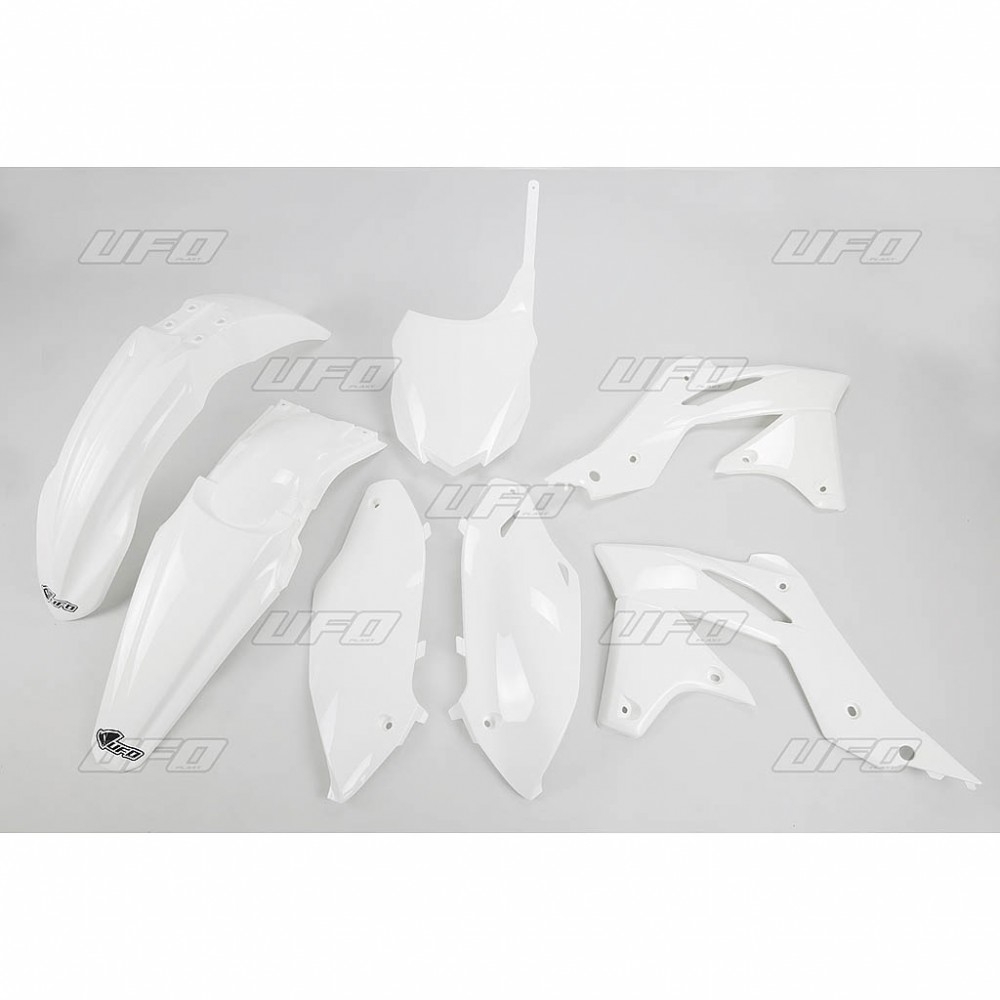 Kit plastique UFO Kawasaki 250 KX-F 14-16 blanc