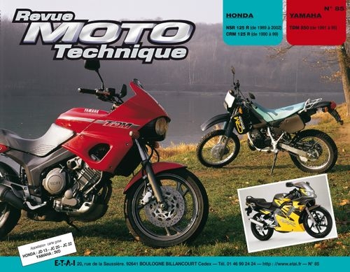 Revue Moto Technique 85.4 Honda NSR 125 R-CRM 125 RT / Yamaha TDM 850