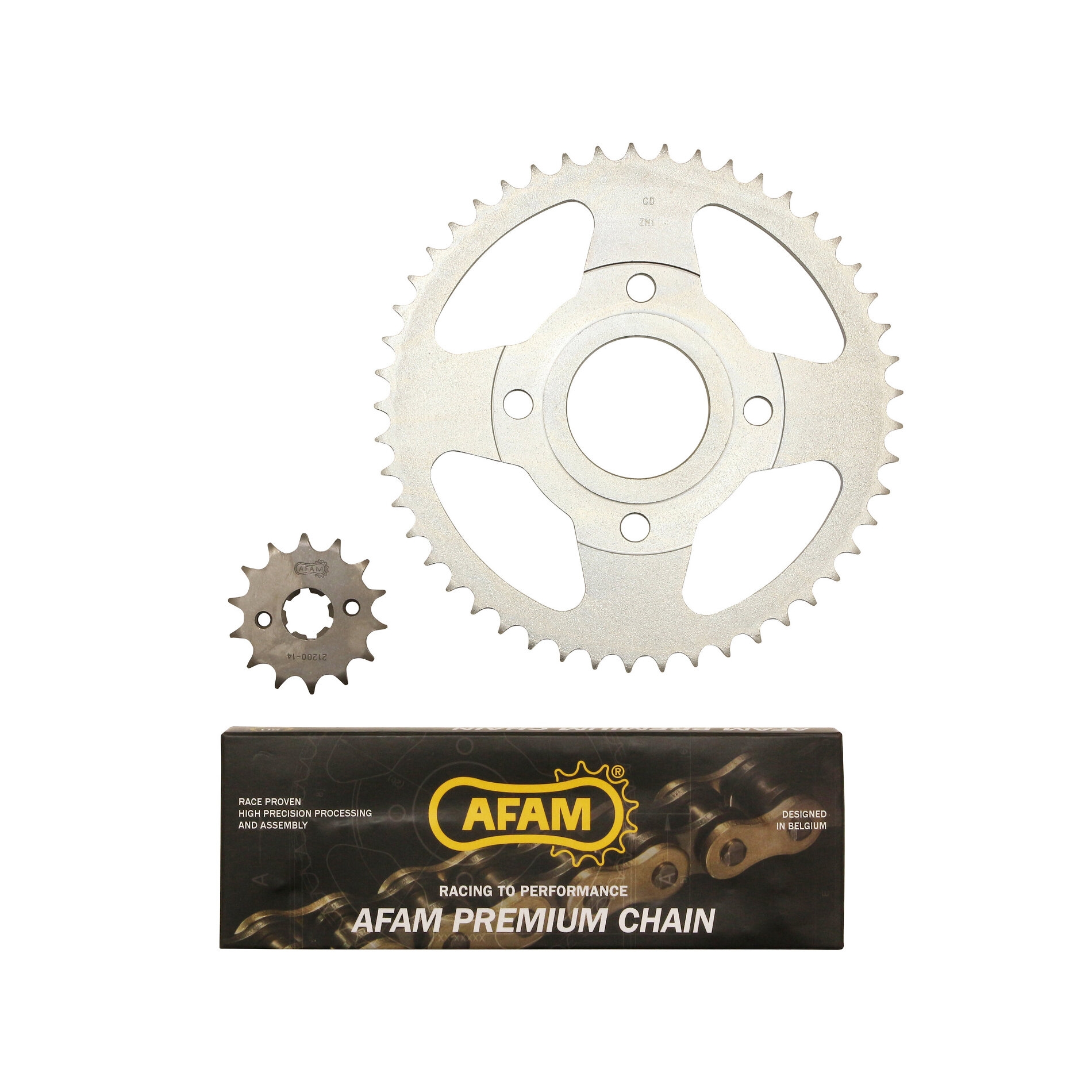 Kit chaîne Afam 14x49 Yamaha 125 SR