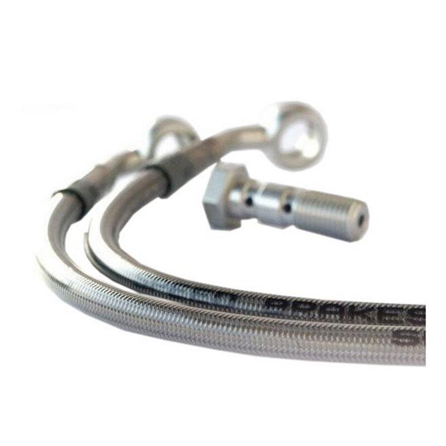 Durite de frein avant aviation inox raccords alu Yamaha DT 125 LC 85-8