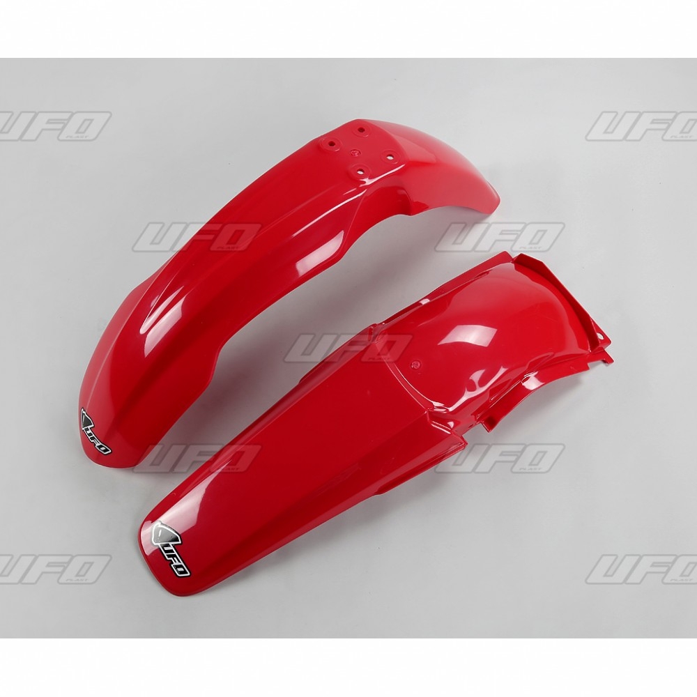 Kit garde-boue avant et arrière UFO Honda CR 125R 04-07 rouge (couleur