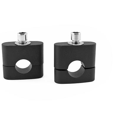 Pontets de guidon D.22 alu noir mat