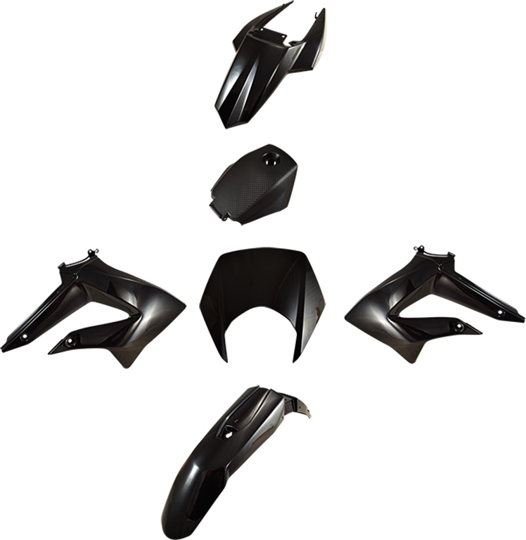Kit carrosserie Tun'R noir Derbi Senda DRD Racing 2011-