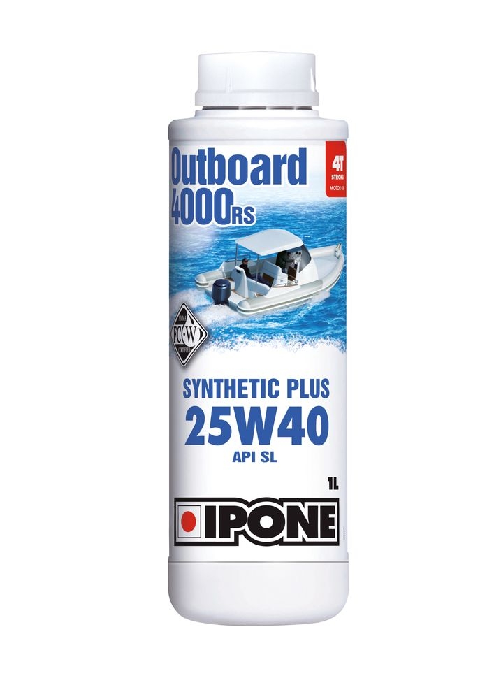 Huile moteur 4T Ipone Outboard 4000 RS 25W40 1L