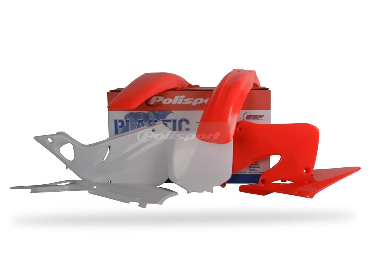 Kit plastique Polisport Honda CR 250R 98-99 (rouge/blanc origine)