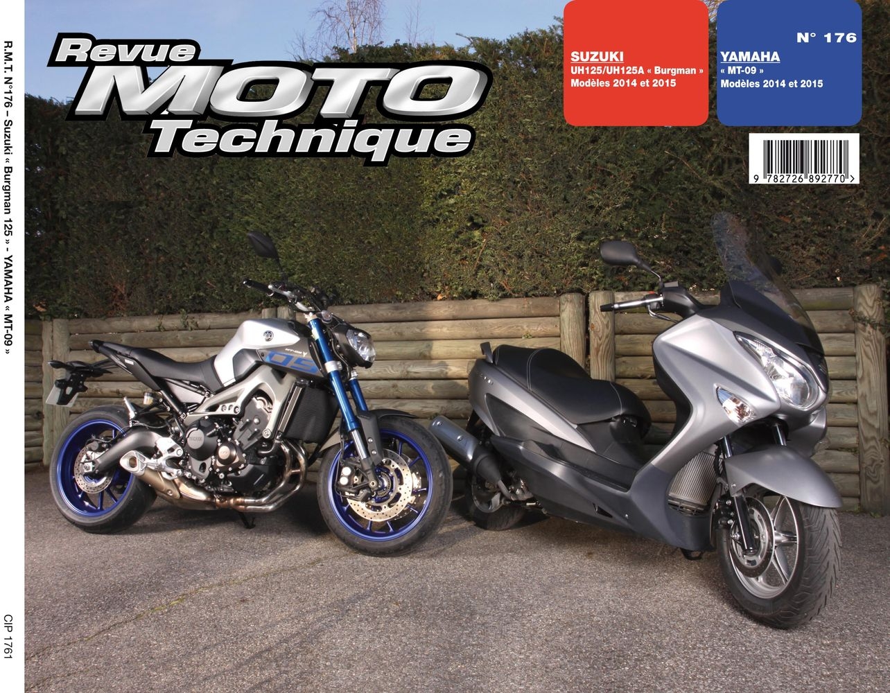 Revue Moto Technique 176 Suzuki Burgman 125 14-15 / Yamaha MT-09 14-15