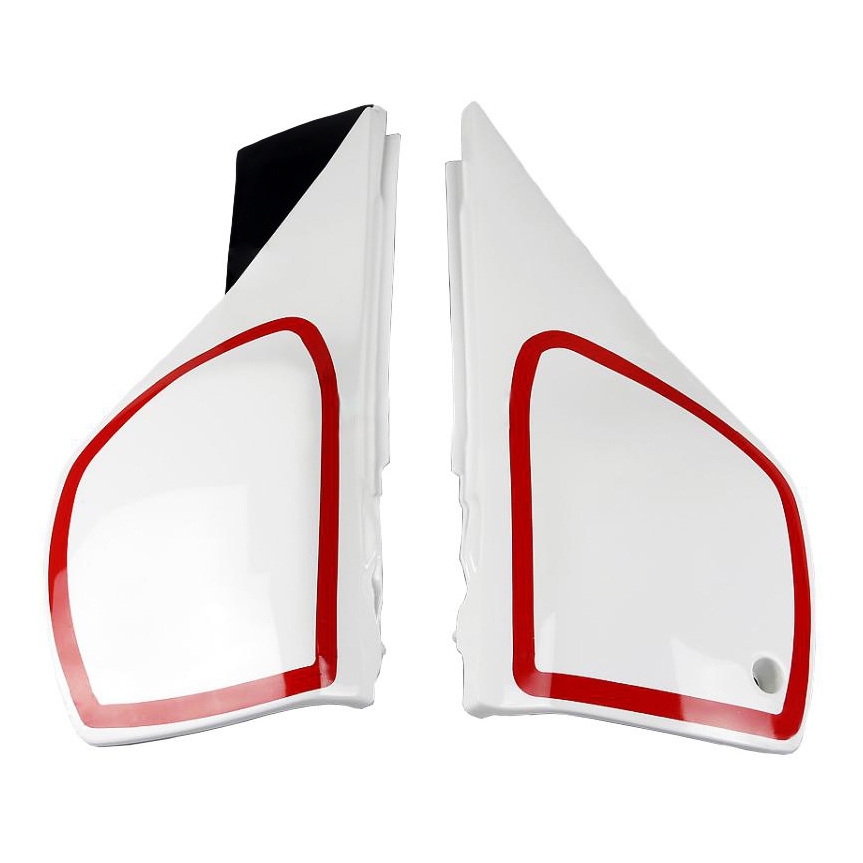 Plaques numéro latérales UFO Yamaha 600 TT 84-91 blanc/rouge (blanc ya
