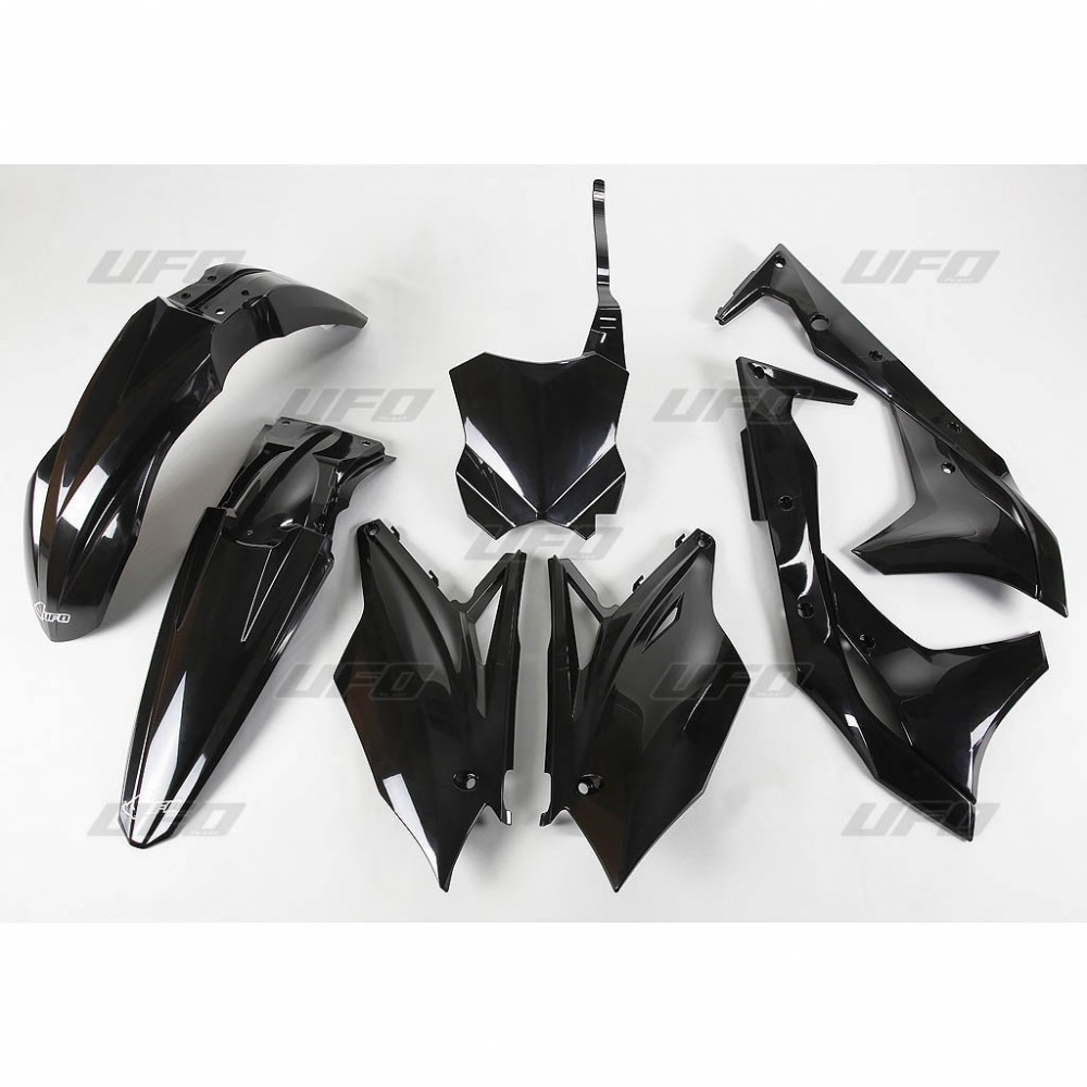 Kit plastique UFO Kawasaki 250 KX-F 2017 noir