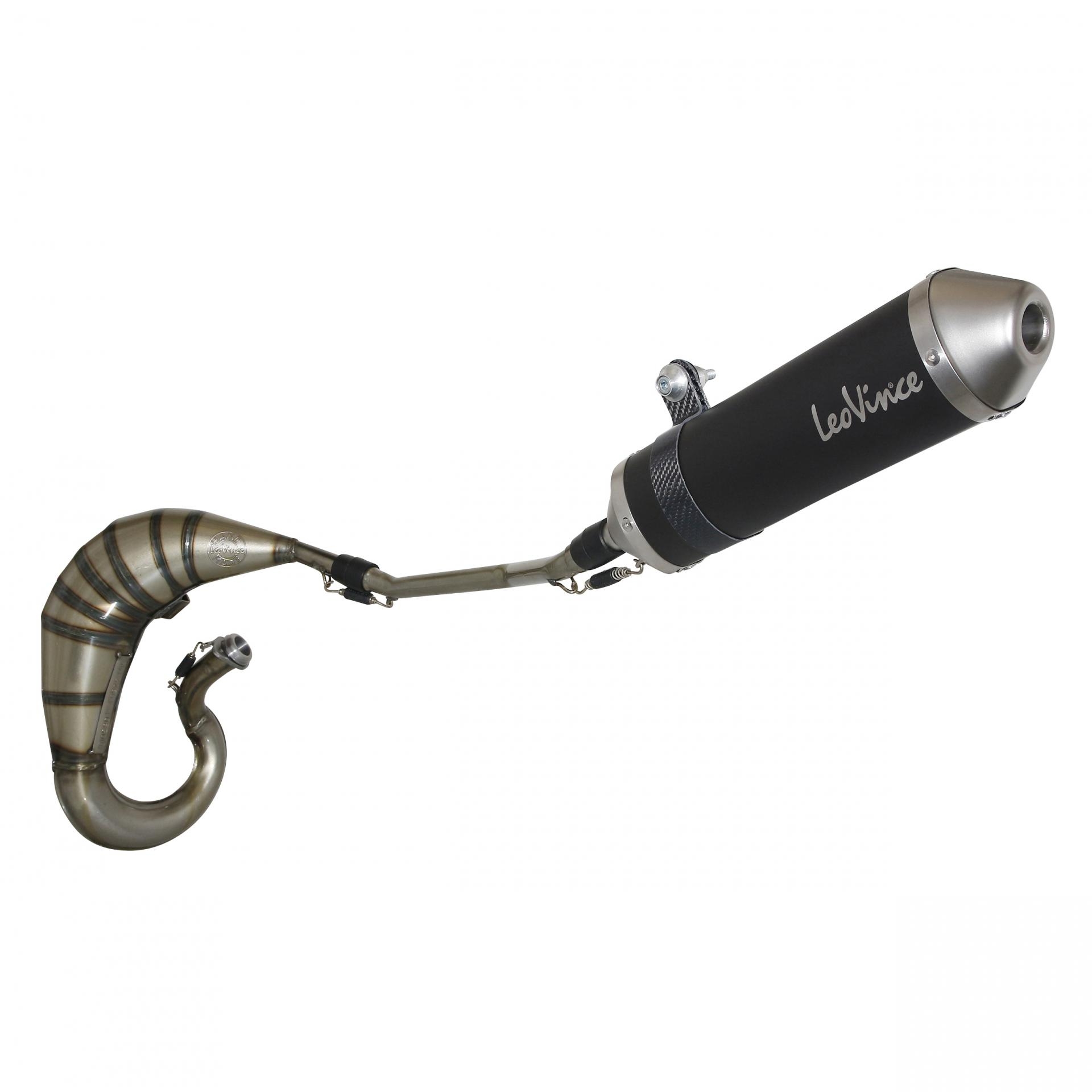 Pot déchappement Leovince X-fight Black passage haut Aprilia RX / SX