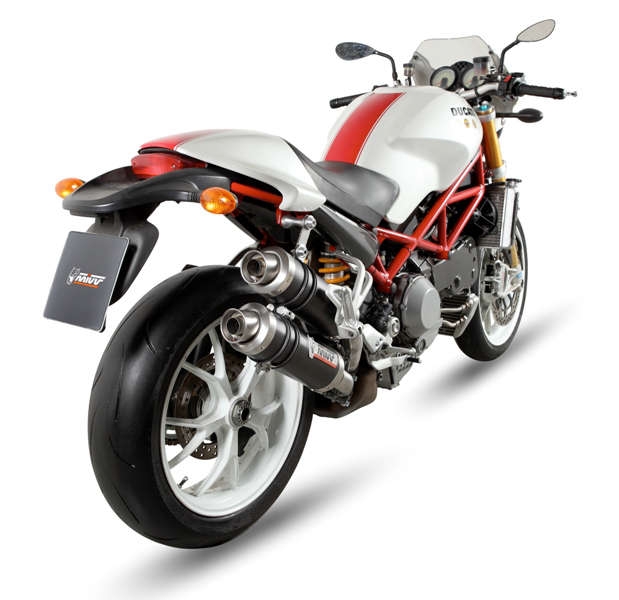Silencieux double MIVV GP finition carbone pour Ducati Monster 1000 S4