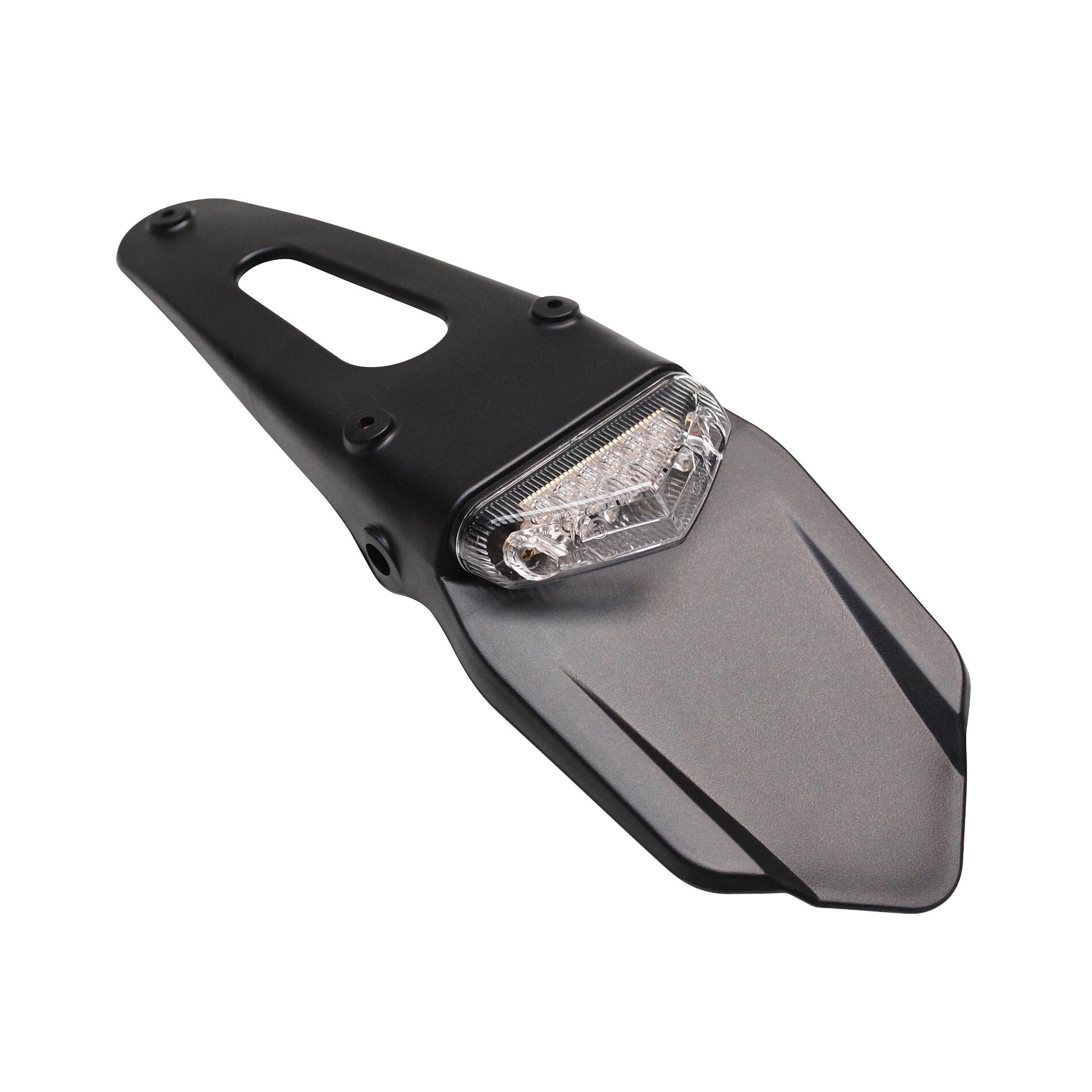 Support de plaque Replay luxe avec feu arrière intégré blanc à 6 leds