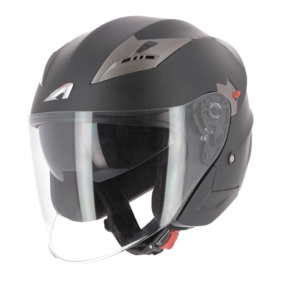 Casque jet Astone DJ9 noir mat - XS