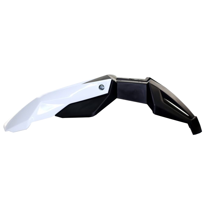Garde Boue Super Motard Universel Avant Noir/Blanc